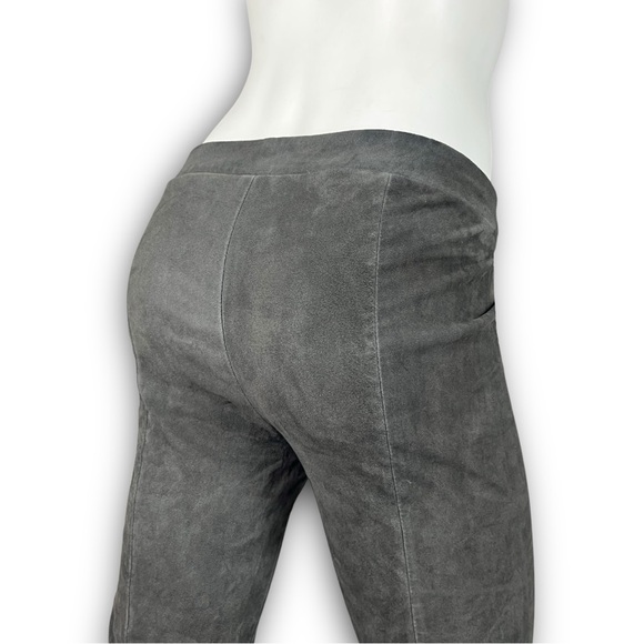 VINCE Suede Ankle Zip Leggings Genuine Lamb Leather Moto Bikercore Boho Western - Picture 12 of 16